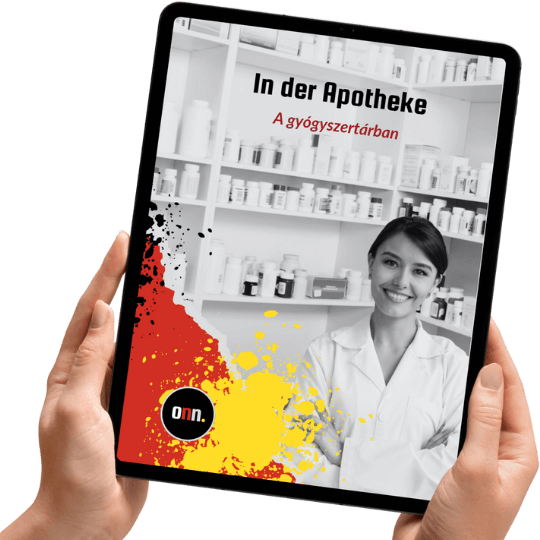 gyógyszertárban német munkafüzet tablet