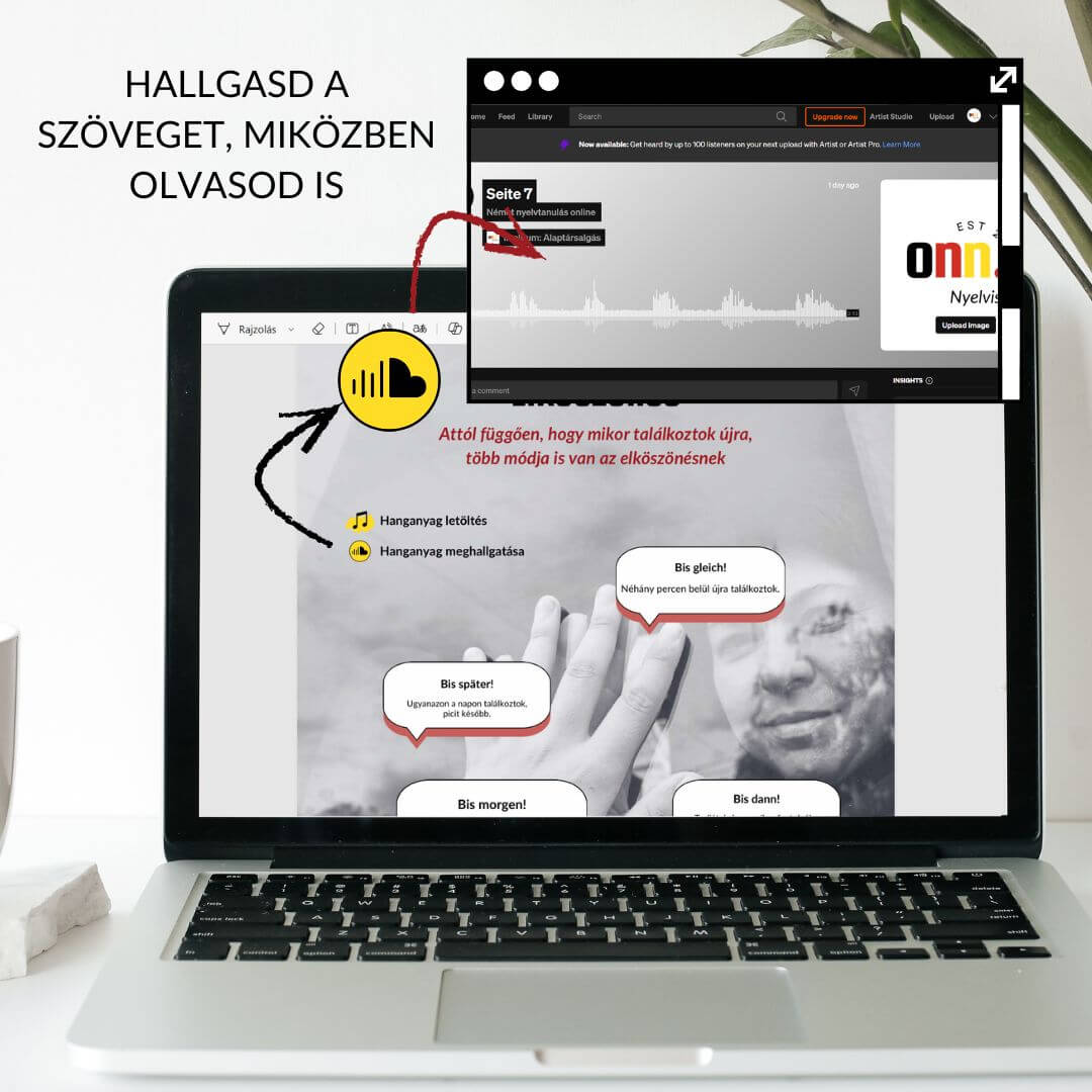 alaptársalgás német A1 A2 munkafüzet kezdőknek hanganyaggal soundcloud